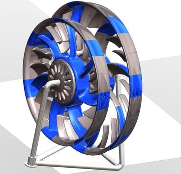 WPE turbine side view
